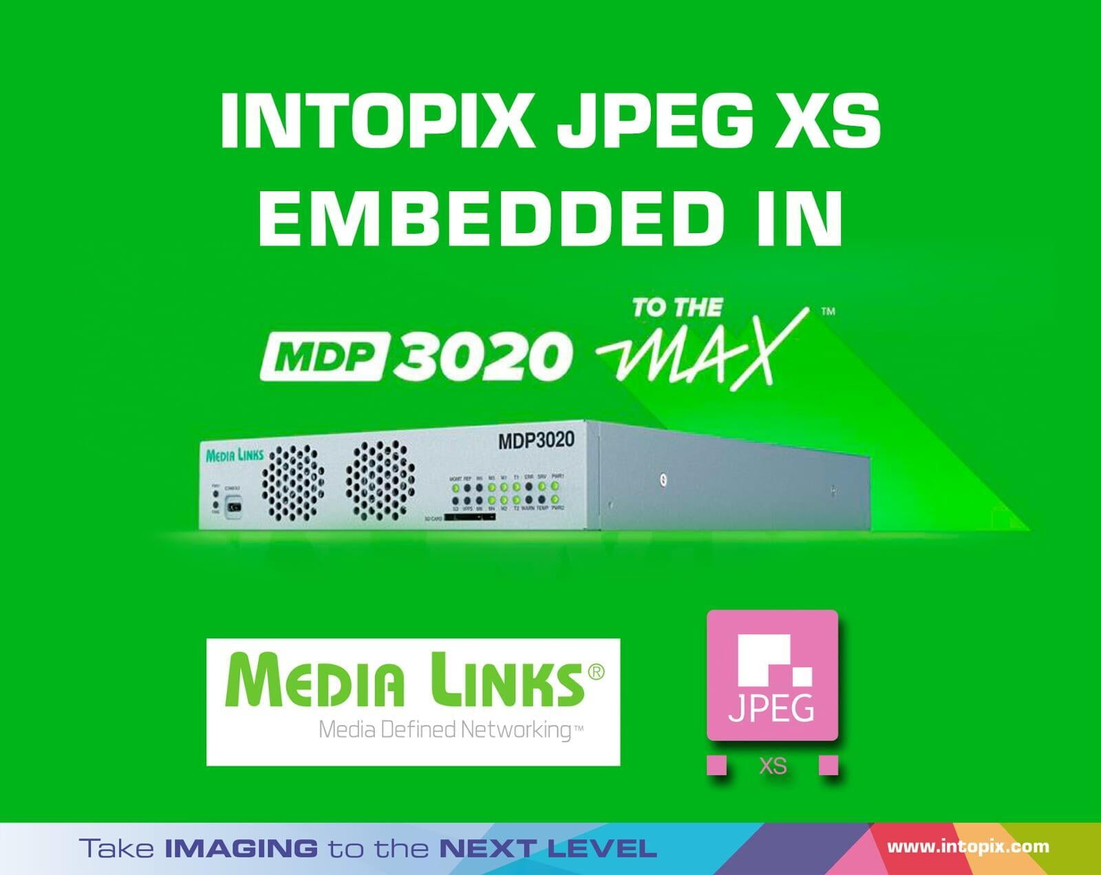 JPEG XS embedded in the MDP3020 MAX to meet the insatiable demand for live content